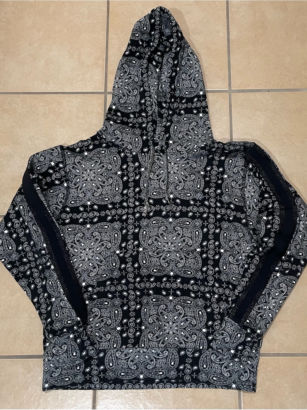 Converse x Miley Cyrus Black Paisley Print Hoodie
